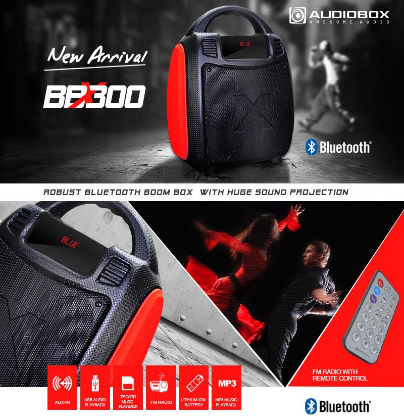 Image result for audiobox Boombox BBX 300