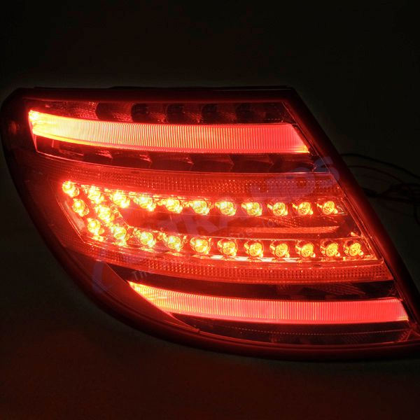 2 X Mercedes C63 C CLASS REAR TAIL LAMPS Facelift Xenon W204 LED LIGHTS AMG eBay