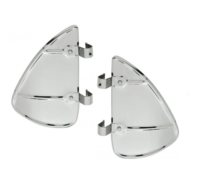 Polished Stainless Accessory Vent Wing Window Air Deflector Breeze