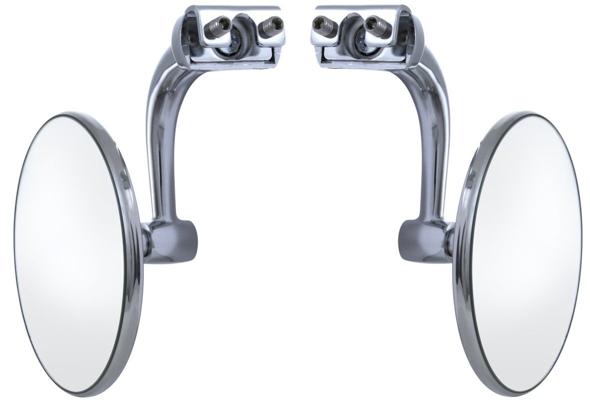 3" Curved Arm Peep Mirror Outside Side Door Frame View Hot Street Rat