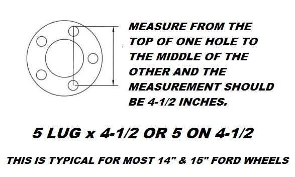 Ford Ranger Bolt Pattern Chart