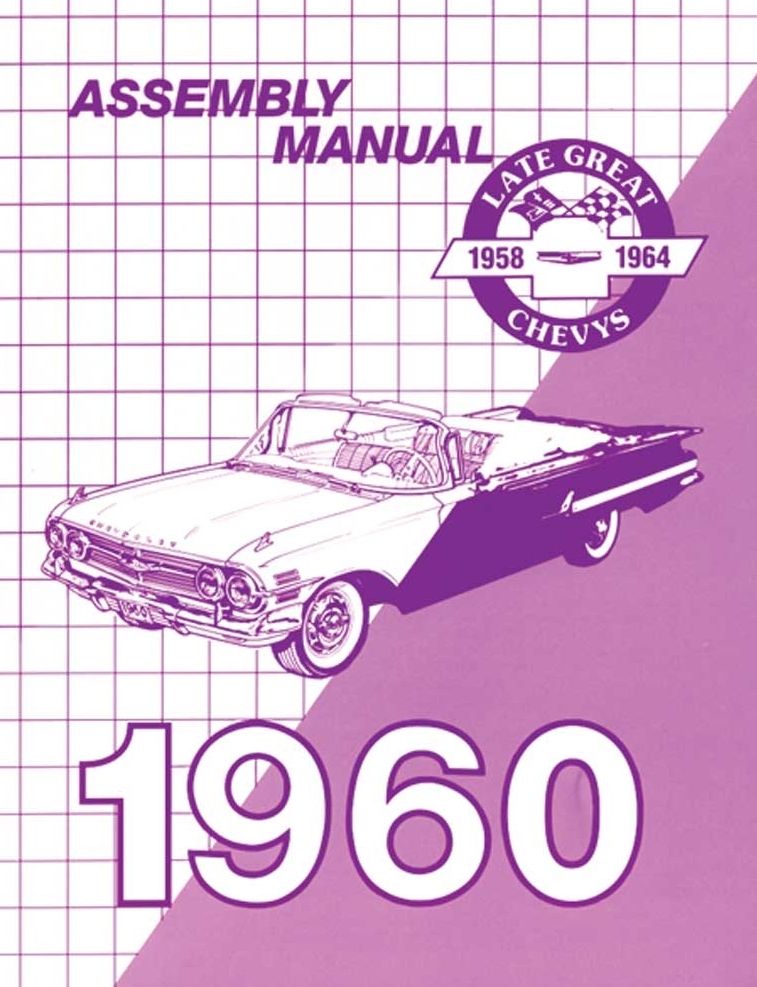 Details About 60 1960 Chevy Impala Factory Assembly Manual Guide Book