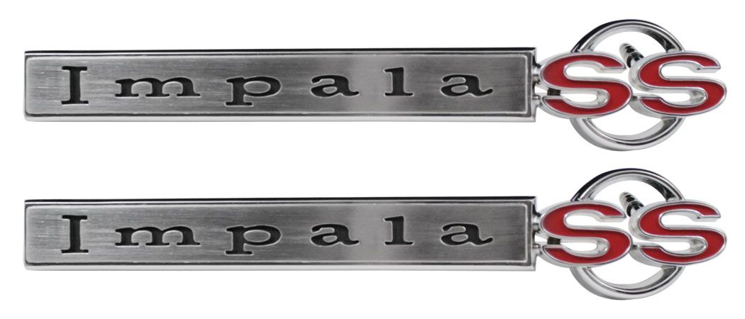 67 Chevy 1967 Impala SS Fender Emblems NEW Trim Parts USA-Made best available