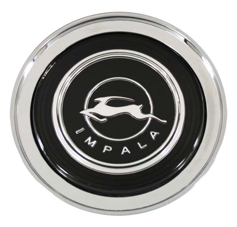Details About 1964 64 Chevy Impala Steering Wheel Chrome Horn Ring Button Center Cap Assembly