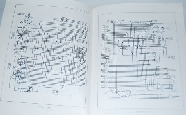 71 Chevy Camaro Electrical Wiring Diagram Manual 1971